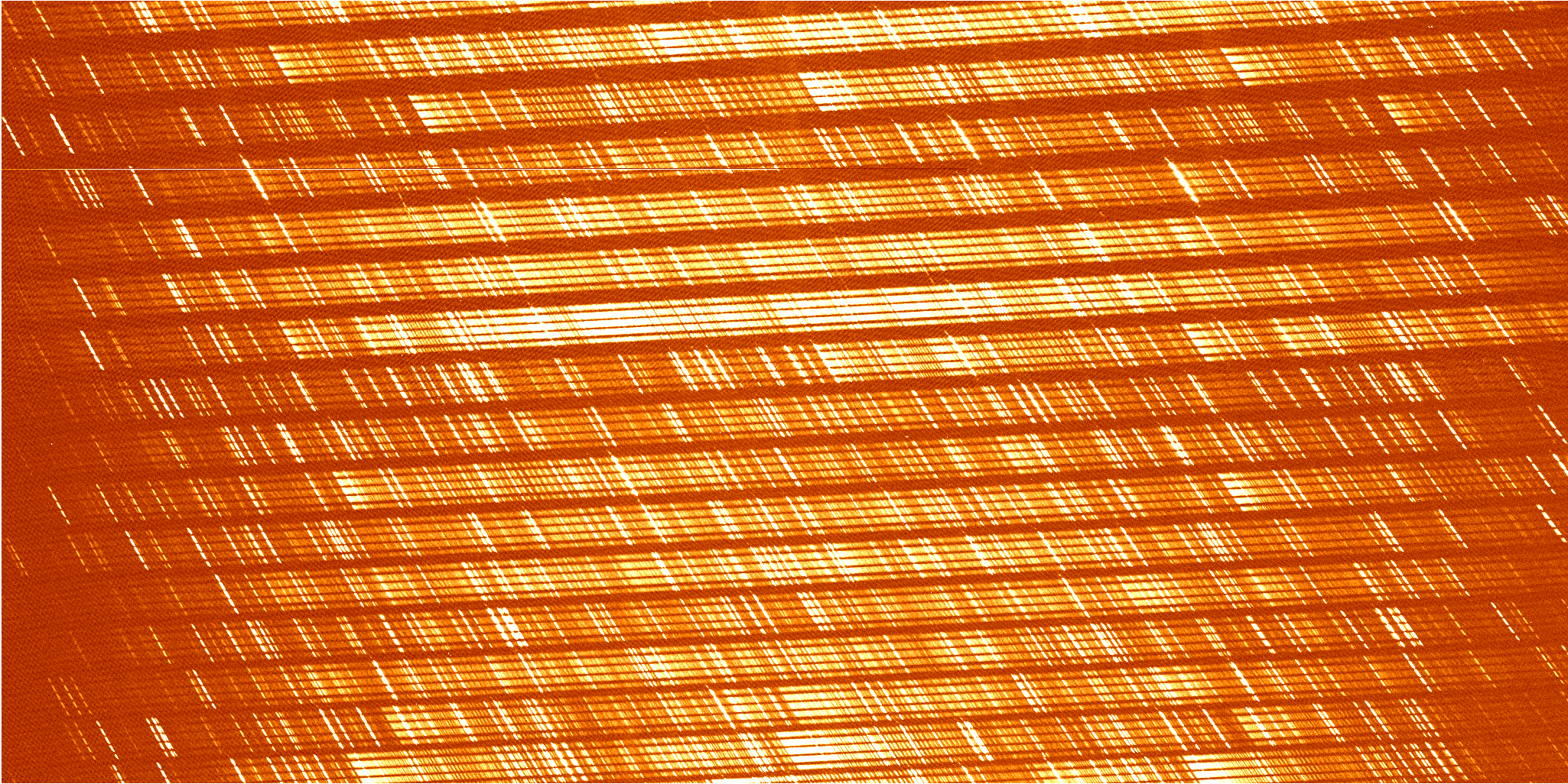 overscanned 2D spectrum of GAOES-RV (90deg CCW rotated)